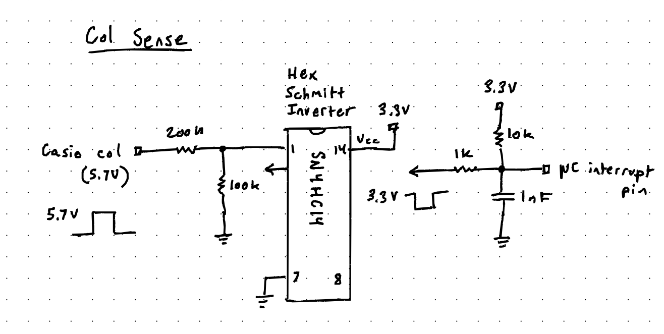 Column zero sensing circuit